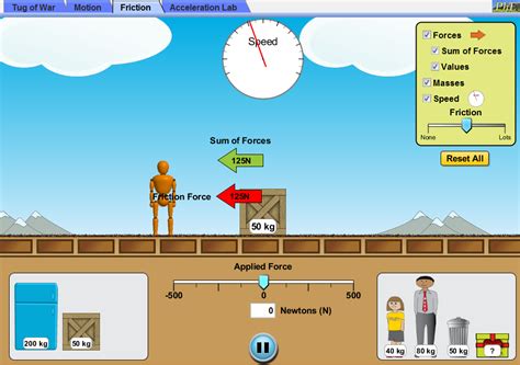 phet forces in motion|phet lab forces and motion.